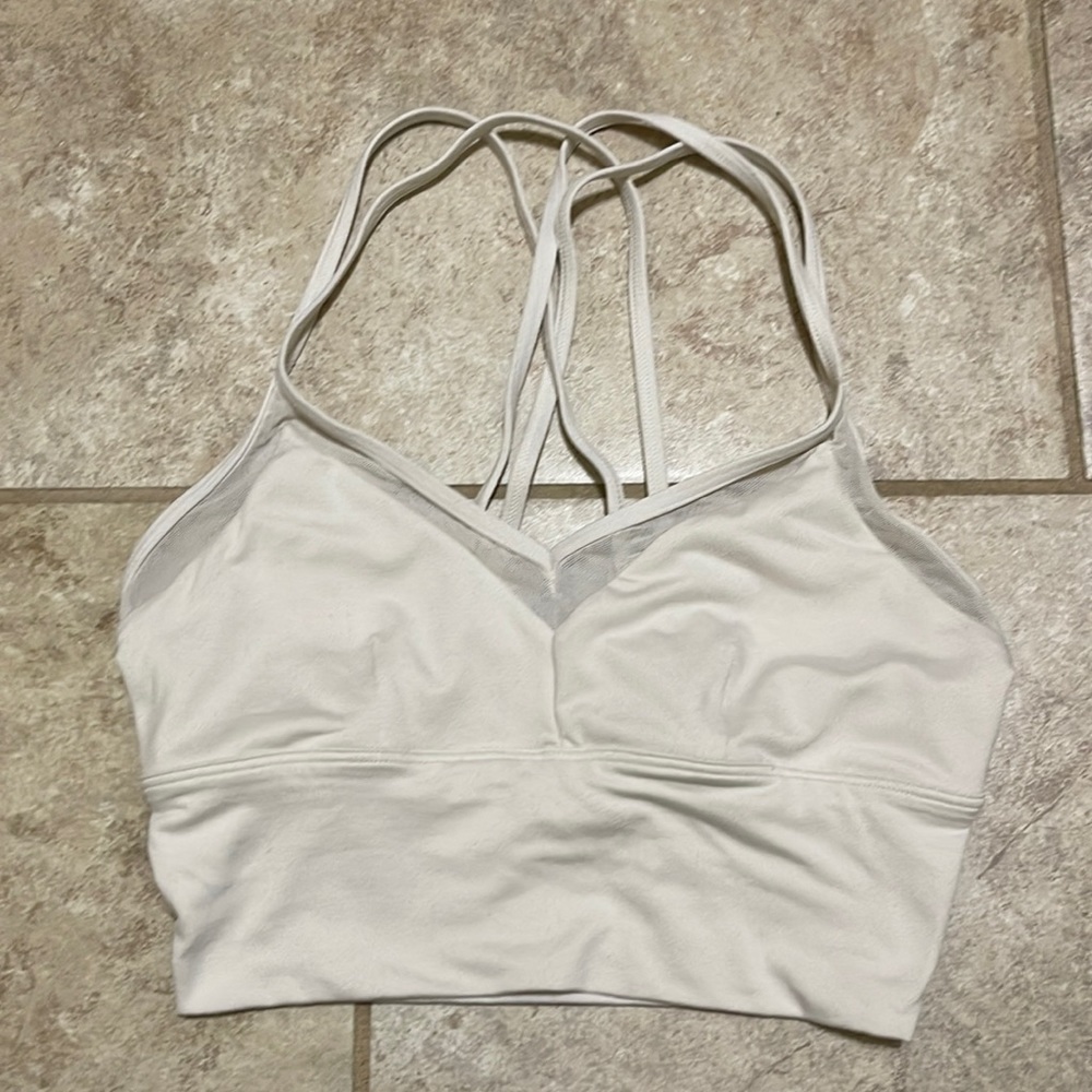 Alo Yoga cream sports bra
